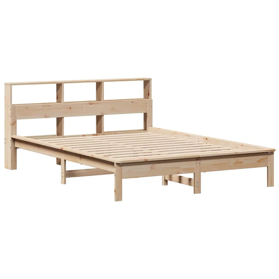 Cadre de lit sans matelas 150x200 cm bois de pin massif - 3