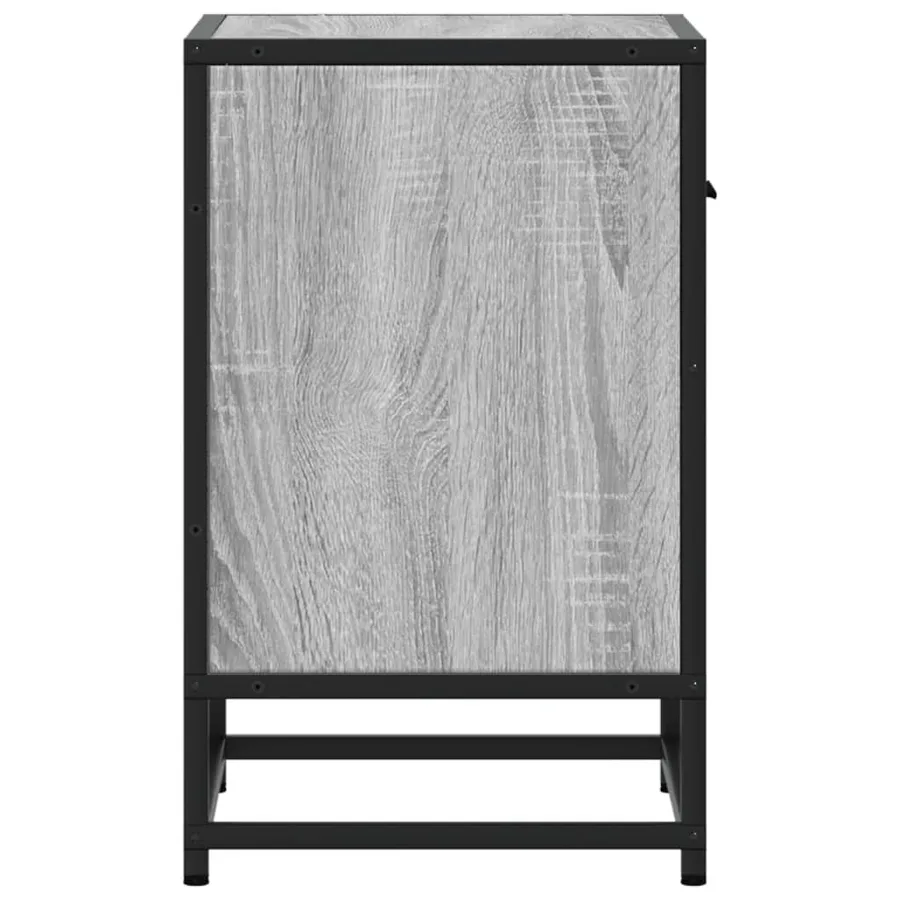 Table de chevet sonoma gris 40x31x50 cm bois d'ingénierie - 6