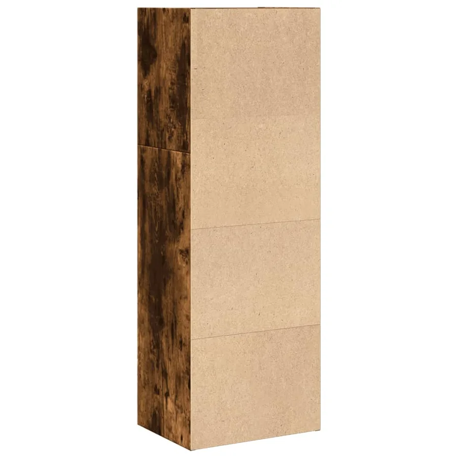 Bibliothèque chêne fumé 40x30x114 cm bois d'ingénierie - 5