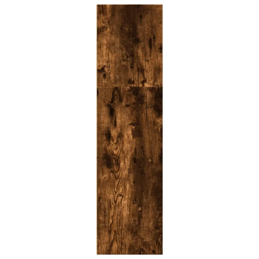 Bibliothèque chêne fumé 40x30x114 cm bois d'ingénierie - 6