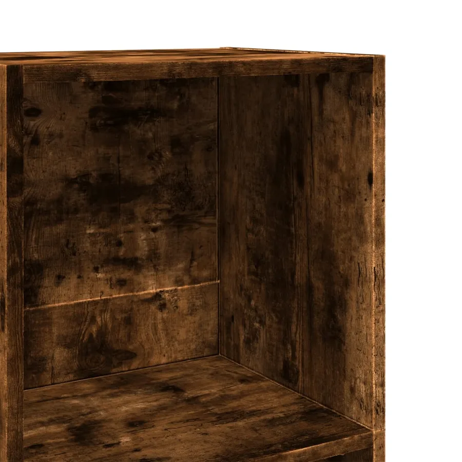 Bibliothèque chêne fumé 40x30x114 cm bois d'ingénierie - 7