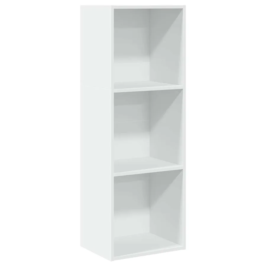 Bibliothèque blanc 40x30x114 cm bois d'ingénierie - 2