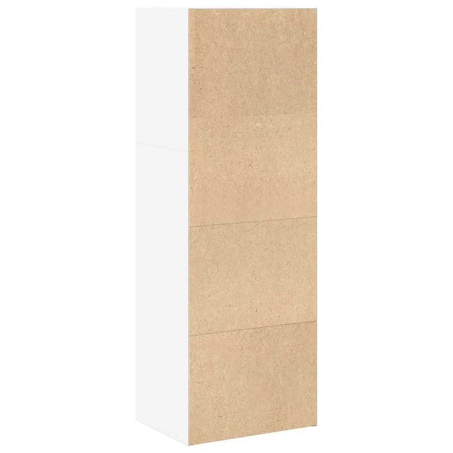 Bibliothèque blanc 40x30x114 cm bois d'ingénierie - 5