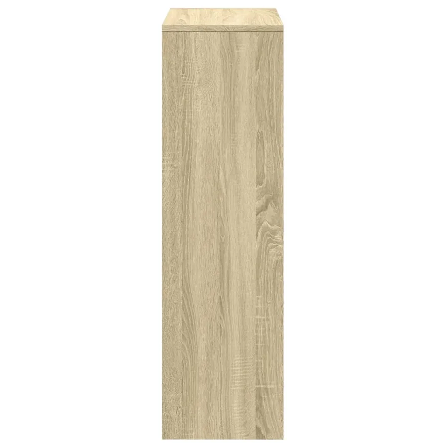 Étagère séparatrice de pièce 3 niveaux chêne sonoma 99x29x99 cm - 7