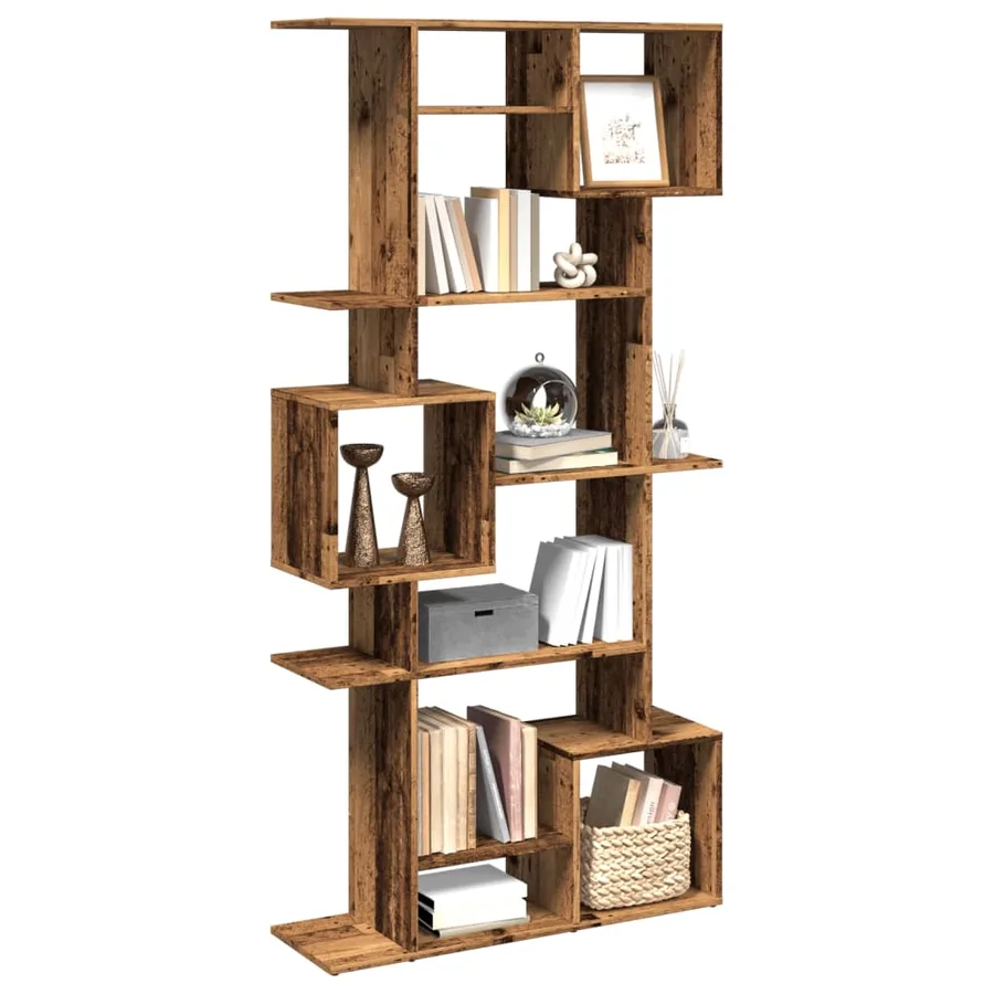 Bibliothèque vieux bois 92x29x188 cm bois d'ingénierie - 4
