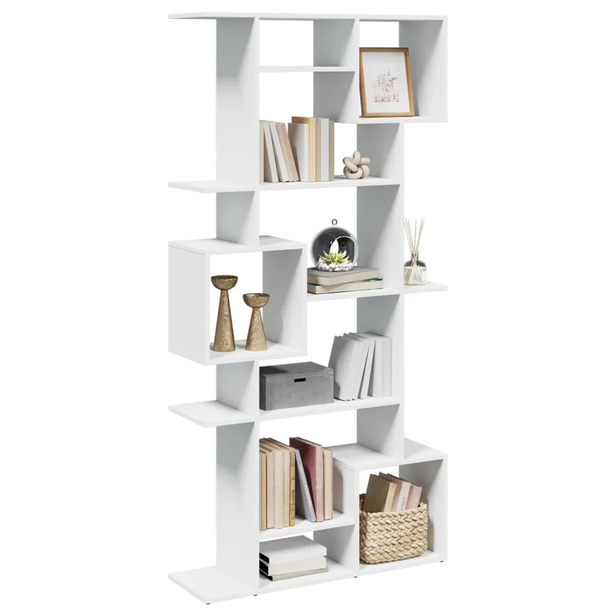Bibliothèque blanc 92x29x188 cm bois d'ingénierie - 4