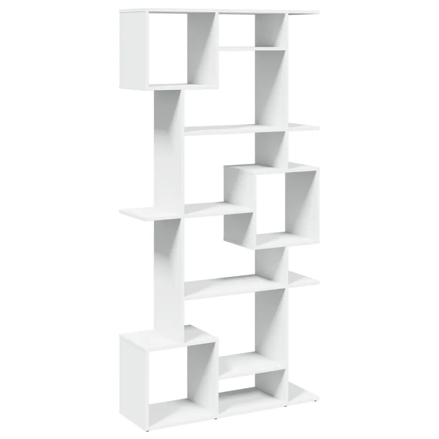Bibliothèque blanc 92x29x188 cm bois d'ingénierie - 7