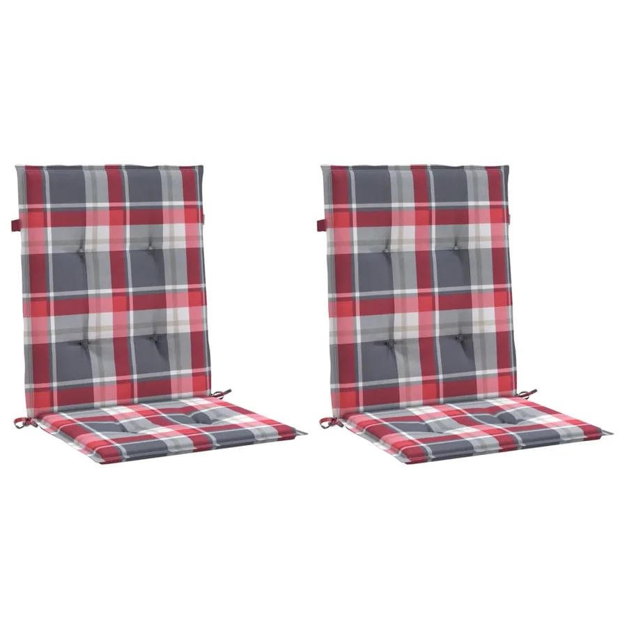 Coussins de chaise de jardin à dossier bas lot de 2 - 3