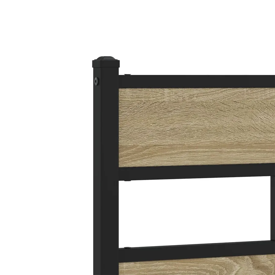 Cadre de lit sans matelas chêne sonoma 100x190 cm - 8