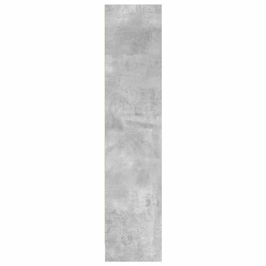 Bibliothèque gris béton 80x24x109 cm bois d'ingénierie - 6