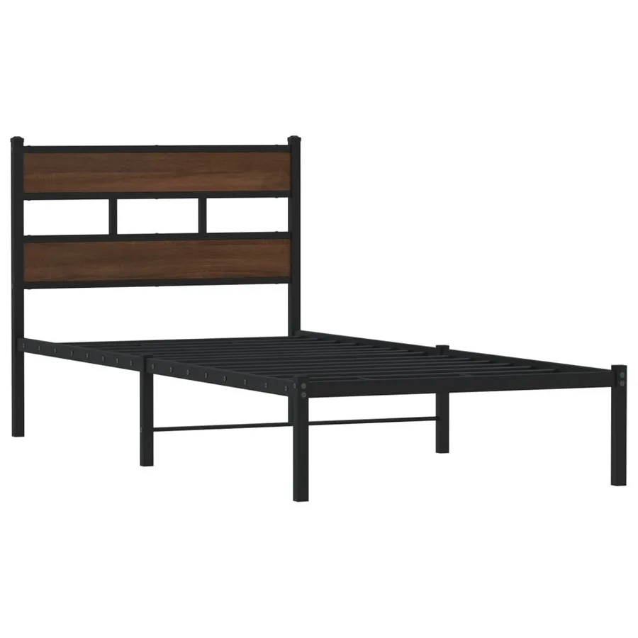 Cadre de lit sans matelas avec tête de lit 100x190 cm - 3