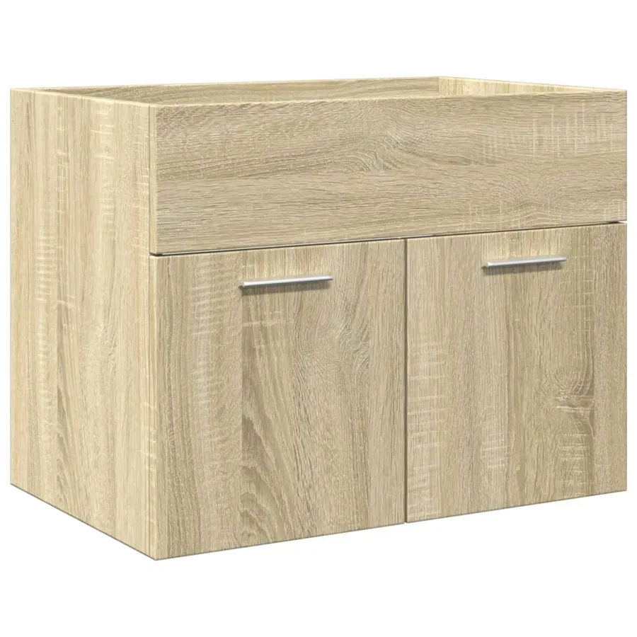 Ensemble de meubles de salle de bain 4 pcs chêne sonoma - 8