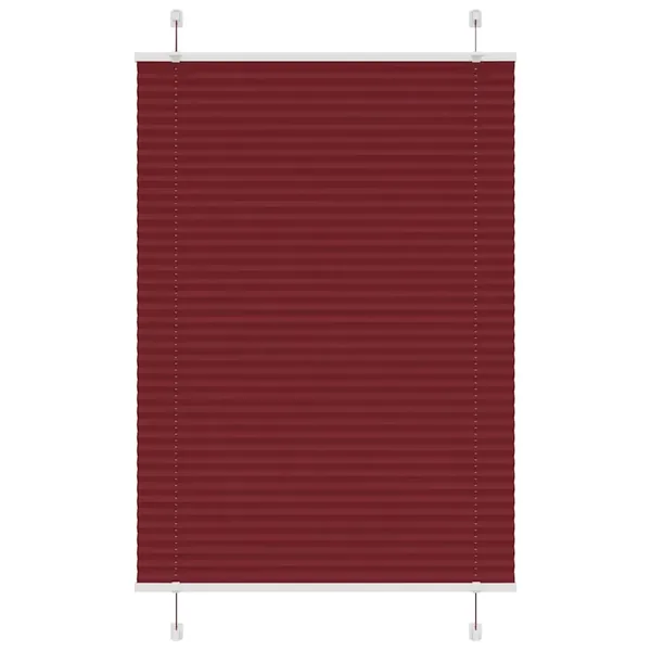 Store plissé rouge bordeaux 95x100 cm largeur du tissu 94,4 cm