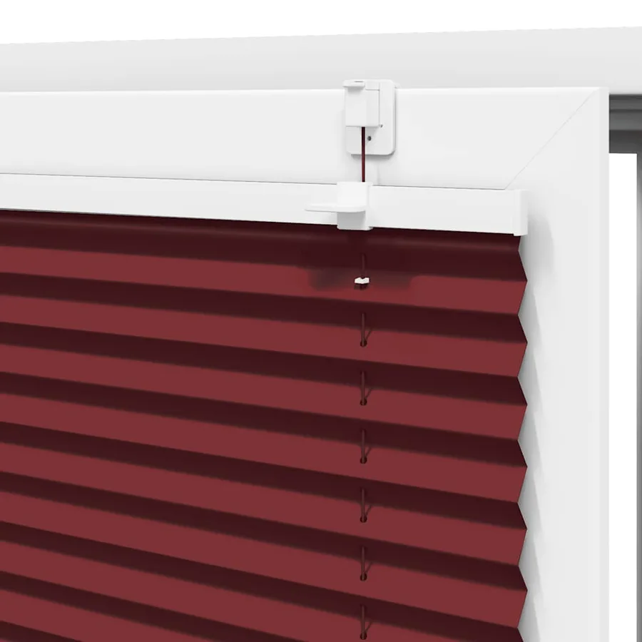 Store plissé rouge bordeaux 95x100 cm largeur du tissu 94,4 cm - 9