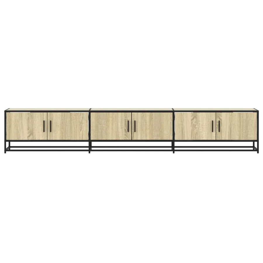 Meuble TV chêne sonoma 240x35x41 cm bois d'ingénierie - 4