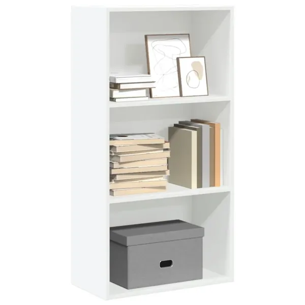 Bibliothèque blanc 60x30x114 cm bois d'ingénierie