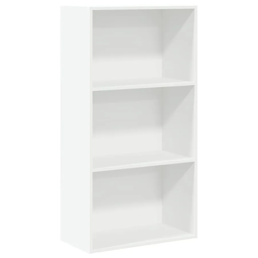 Bibliothèque blanc 60x30x114 cm bois d'ingénierie - 2