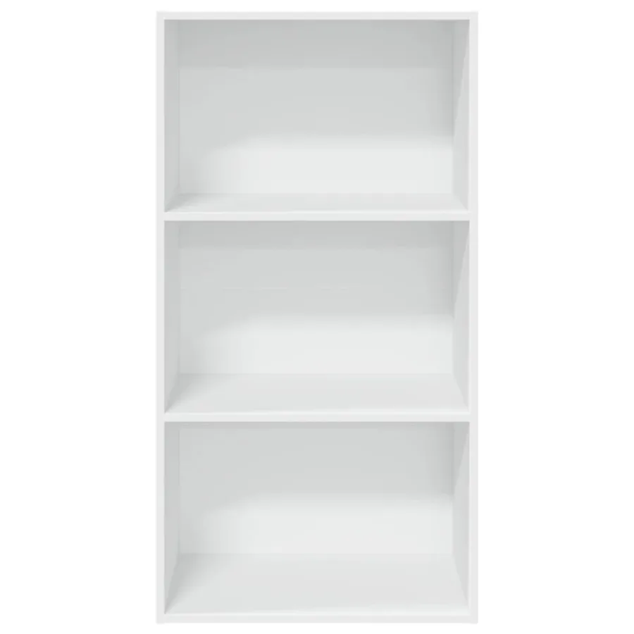 Bibliothèque blanc 60x30x114 cm bois d'ingénierie - 4
