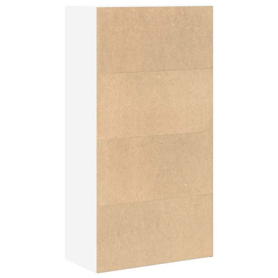 Bibliothèque blanc 60x30x114 cm bois d'ingénierie - 5