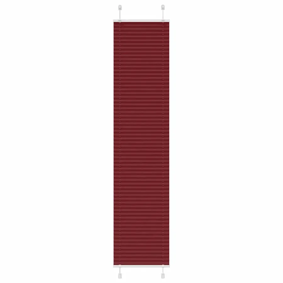 Store plissé rouge bordeaux 40x200 cm largeur du tissu 39,4 cm