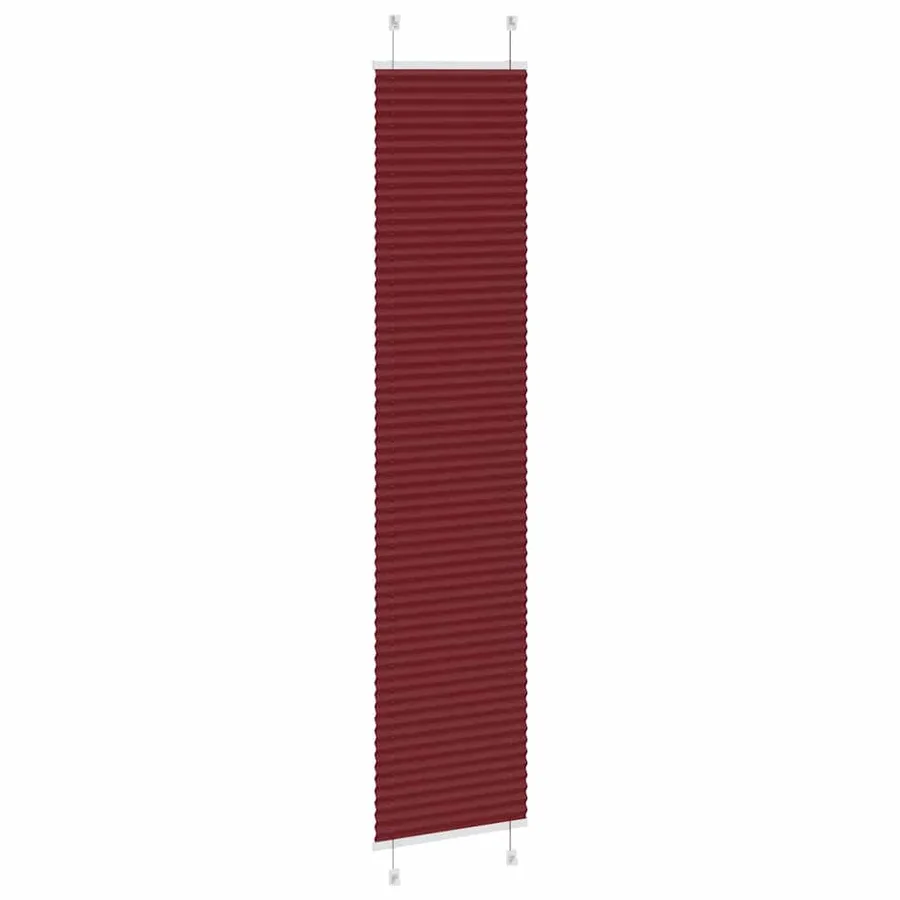 Store plissé rouge bordeaux 40x200 cm largeur du tissu 39,4 cm - 4
