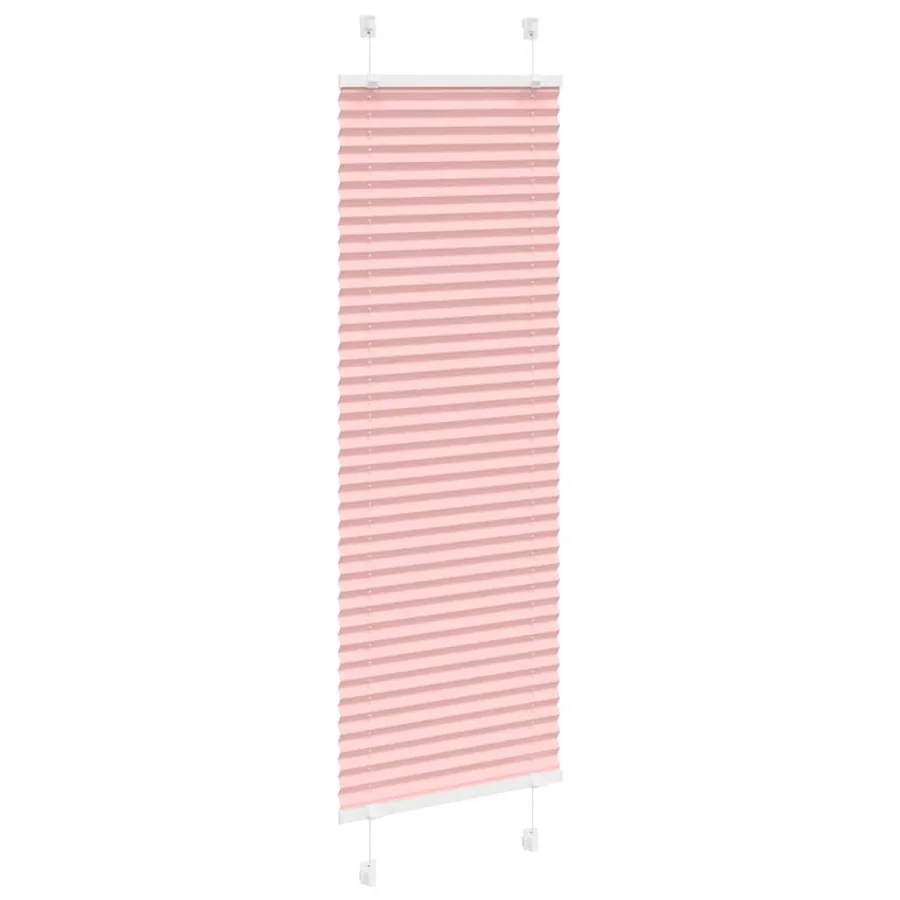 Store plissé rose 50x150 cm largeur du tissu 49,4 cm polyester - 3