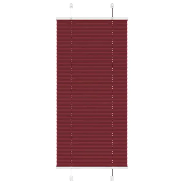 Store plissé rouge bordeaux 55x100 cm largeur du tissu 54,4 cm