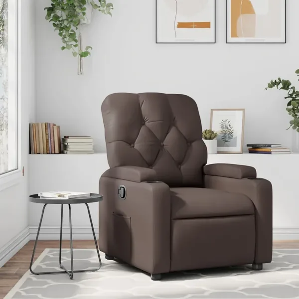 Fauteuil inclinable Marron Similicuir
