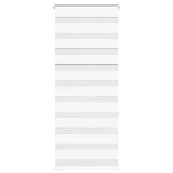 Store zèbre blanc 60x150 cm largeur du tissu 55,9 cm polyester