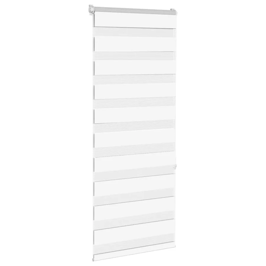 Store zèbre blanc 60x150 cm largeur du tissu 55,9 cm polyester - 3