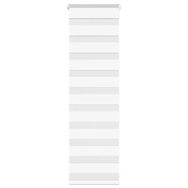 Store zèbre blanc 45x100 cm largeur du tissu 40,9 cm polyester
