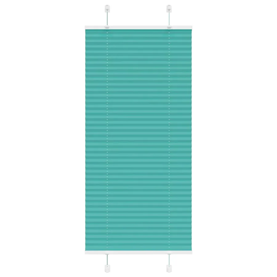 Store plissé vert pétrole 65x100 cm largeur du tissu 64,4 cm