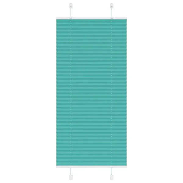 Store plissé vert pétrole 65x100 cm largeur du tissu 64,4 cm