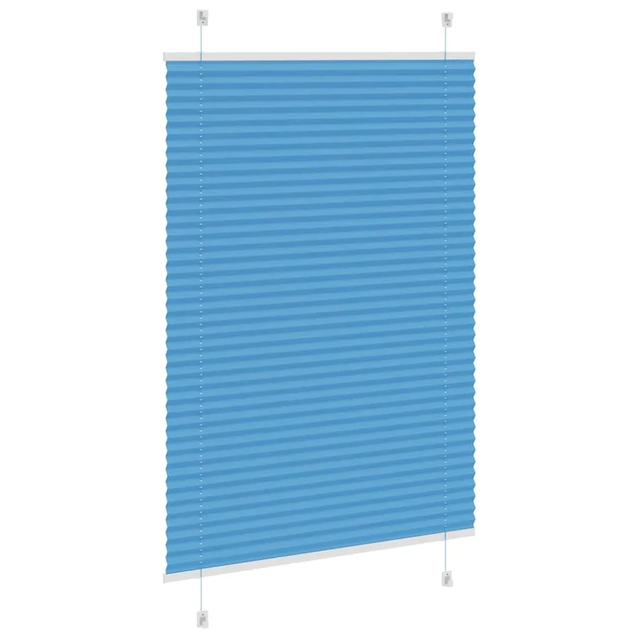 Store plissé bleu 100x100 cm largeur du tissu 99,4 cm polyester - 4