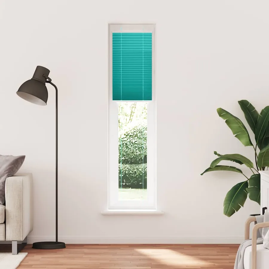 Store plissé vert pétrole 50x200 cm largeur du tissu 49,4 cm - 2