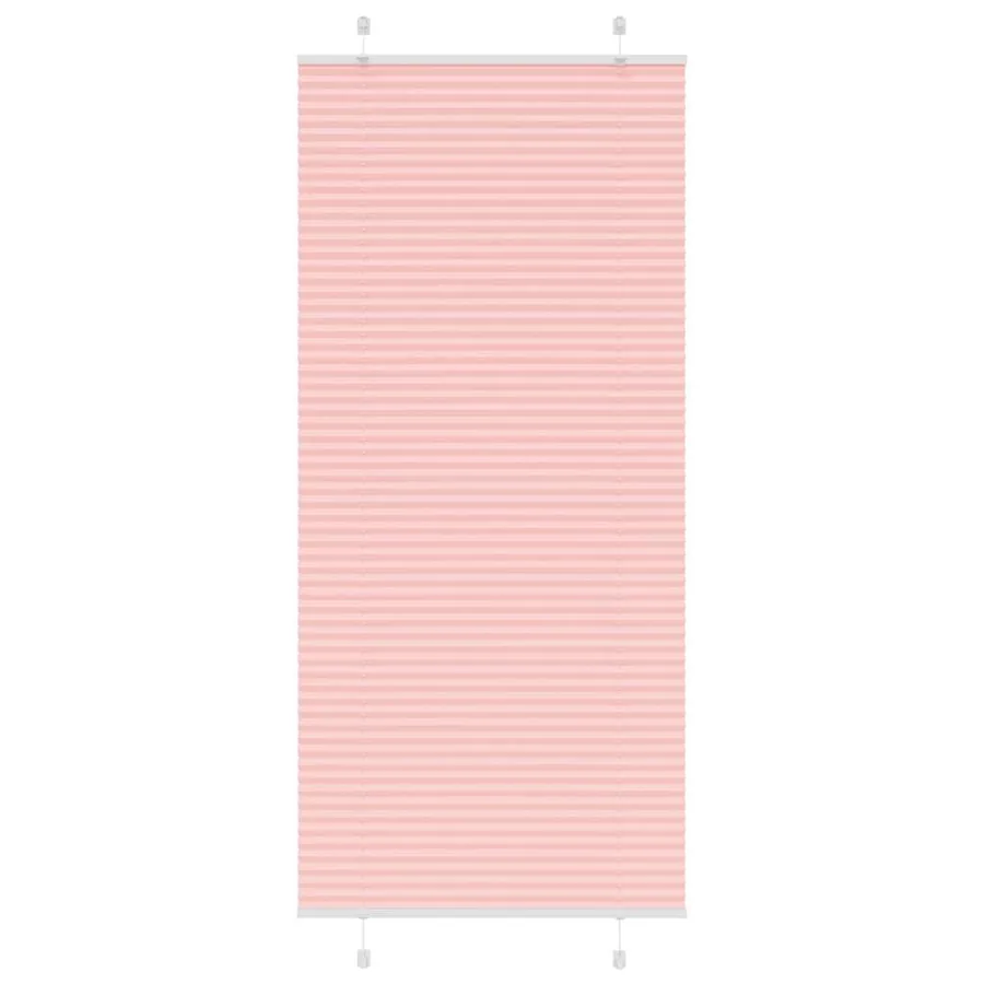 Store plissé rose 90x200 cm largeur du tissu 89,4 cm polyester