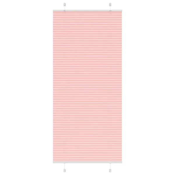 Store plissé rose 90x200 cm largeur du tissu 89,4 cm polyester