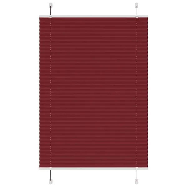 Store plissé rouge bordeaux 95x150 cm largeur du tissu 94,4 cm