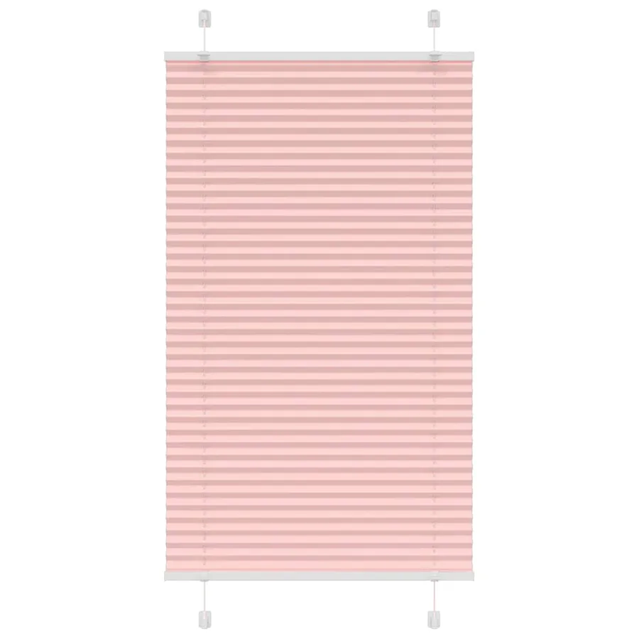 Store plissé rose 80x150 cm largeur du tissu 79,4 cm polyester
