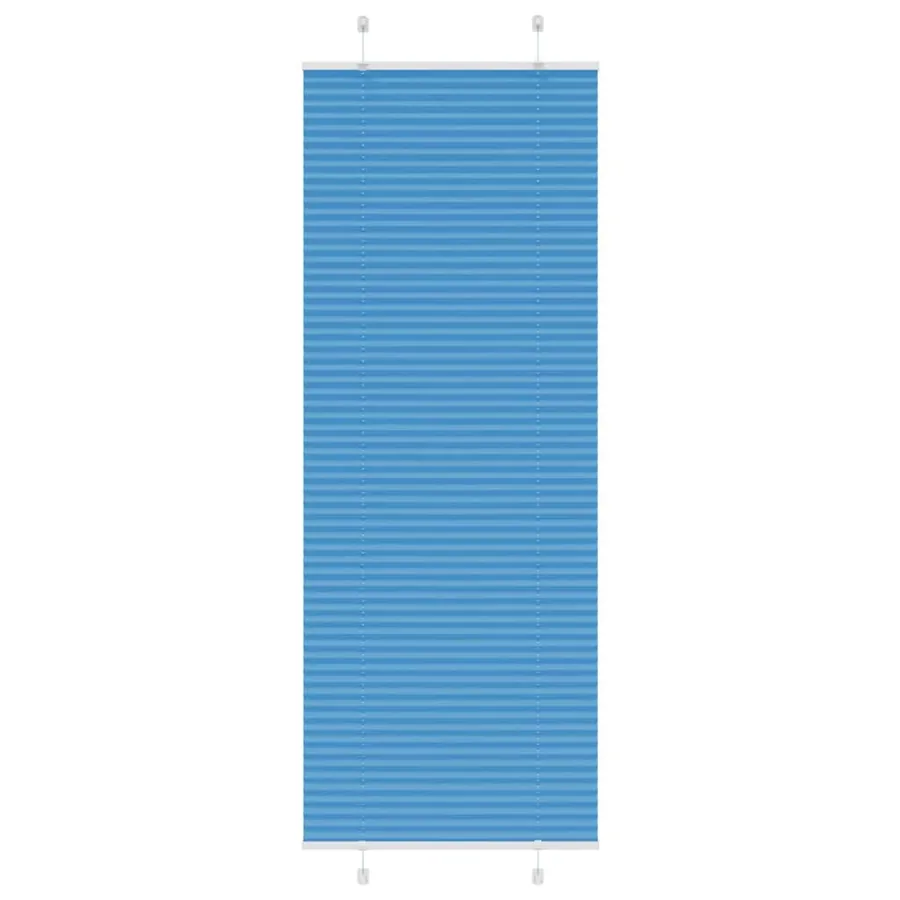 Store plissé bleu 75x200 cm largeur du tissu 74,4 cm polyester