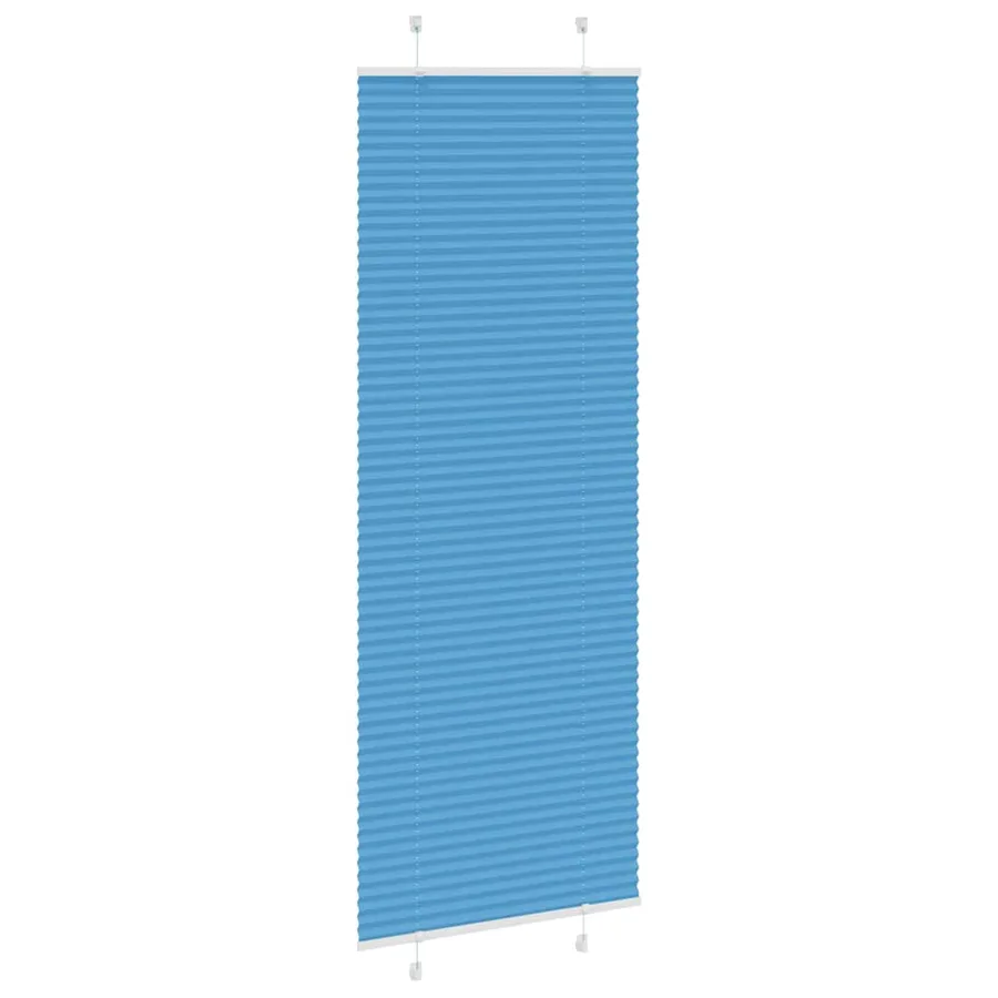 Store plissé bleu 75x200 cm largeur du tissu 74,4 cm polyester - 3