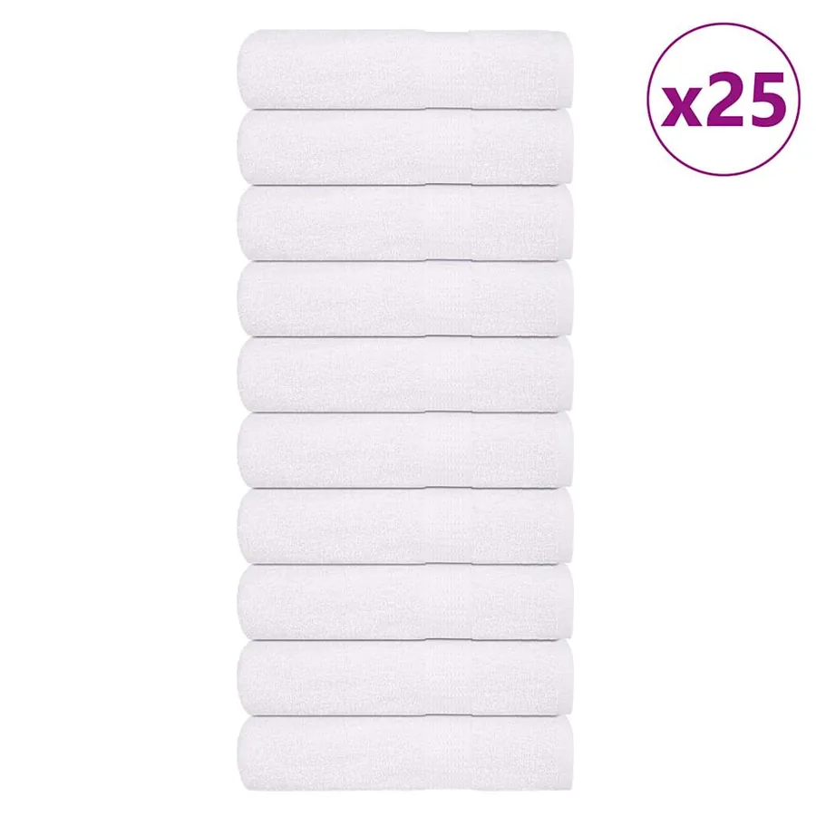 Serviettes de bain FROGN 25 pcs blanc 100x150 cm 360 g/m²
