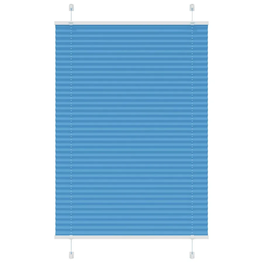 Store plissé bleu 90x100 cm largeur du tissu 89,4 cm polyester