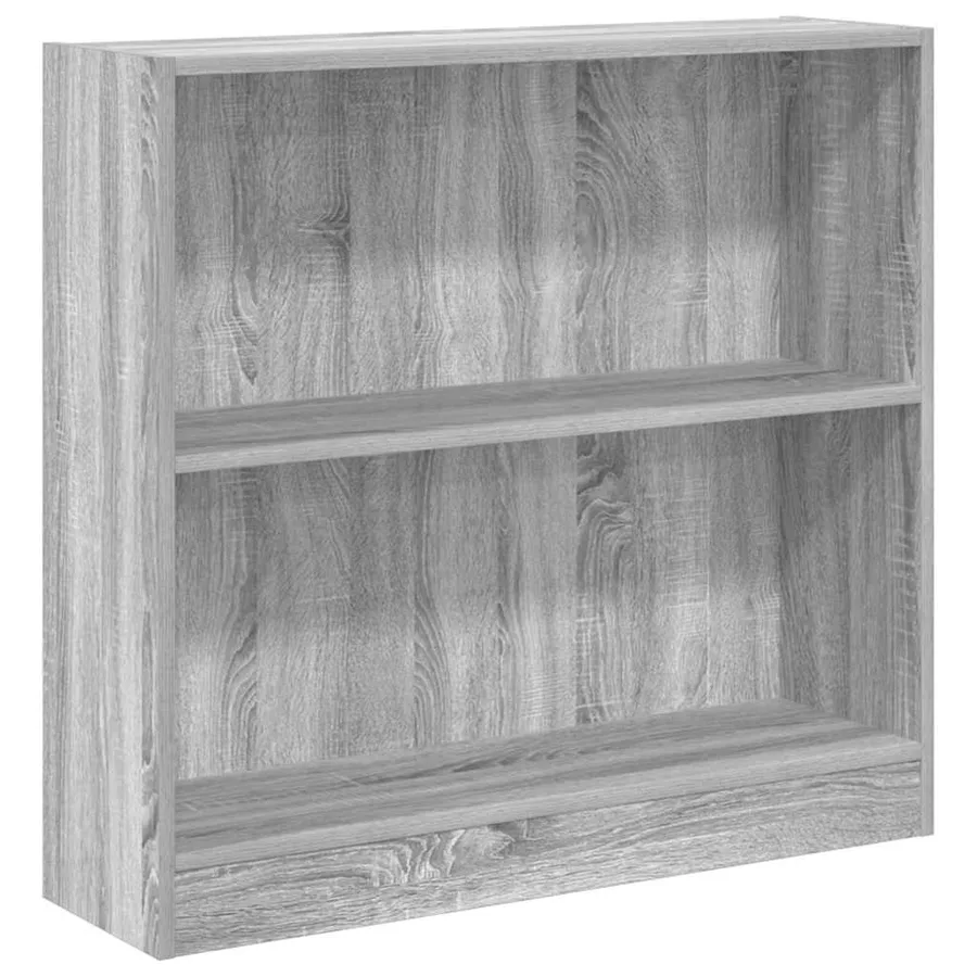 Bibliothèque sonoma gris 80x24x76 cm bois d'ingénierie - 2