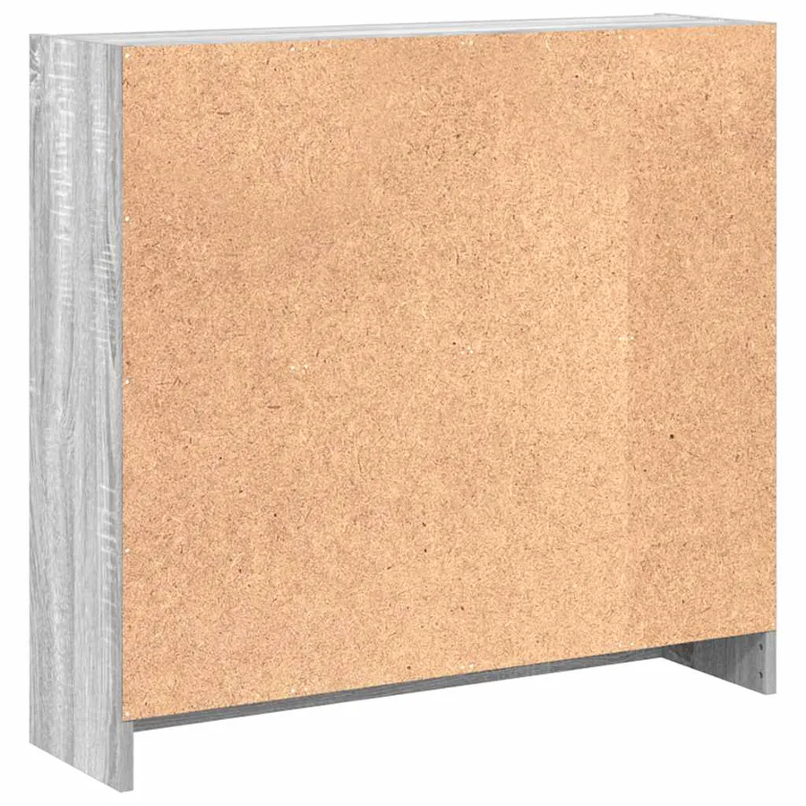 Bibliothèque sonoma gris 80x24x76 cm bois d'ingénierie - 5