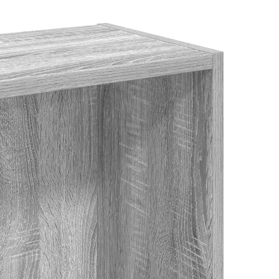 Bibliothèque sonoma gris 80x24x76 cm bois d'ingénierie - 7