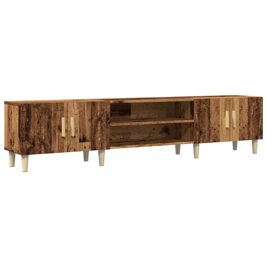 Meuble TV vieux bois 180x31,5x40 cm bois d'ingénierie - 2