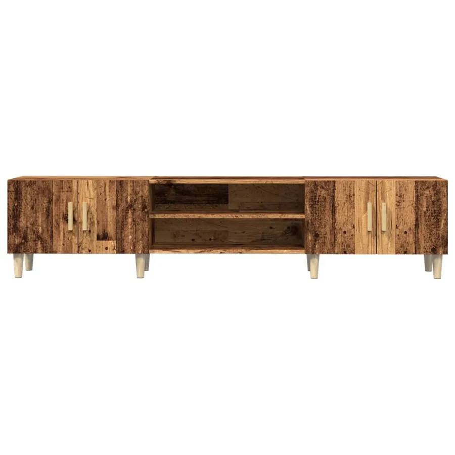 Meuble TV vieux bois 180x31,5x40 cm bois d'ingénierie - 4
