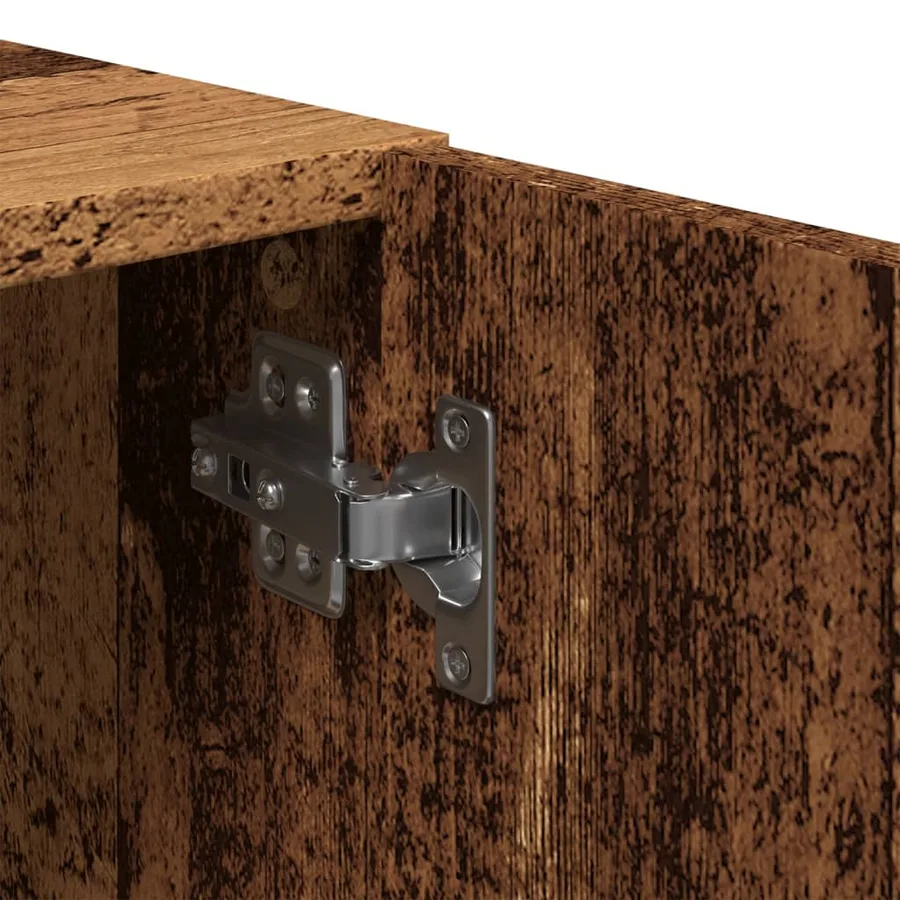Meuble TV vieux bois 180x31,5x40 cm bois d'ingénierie - 8