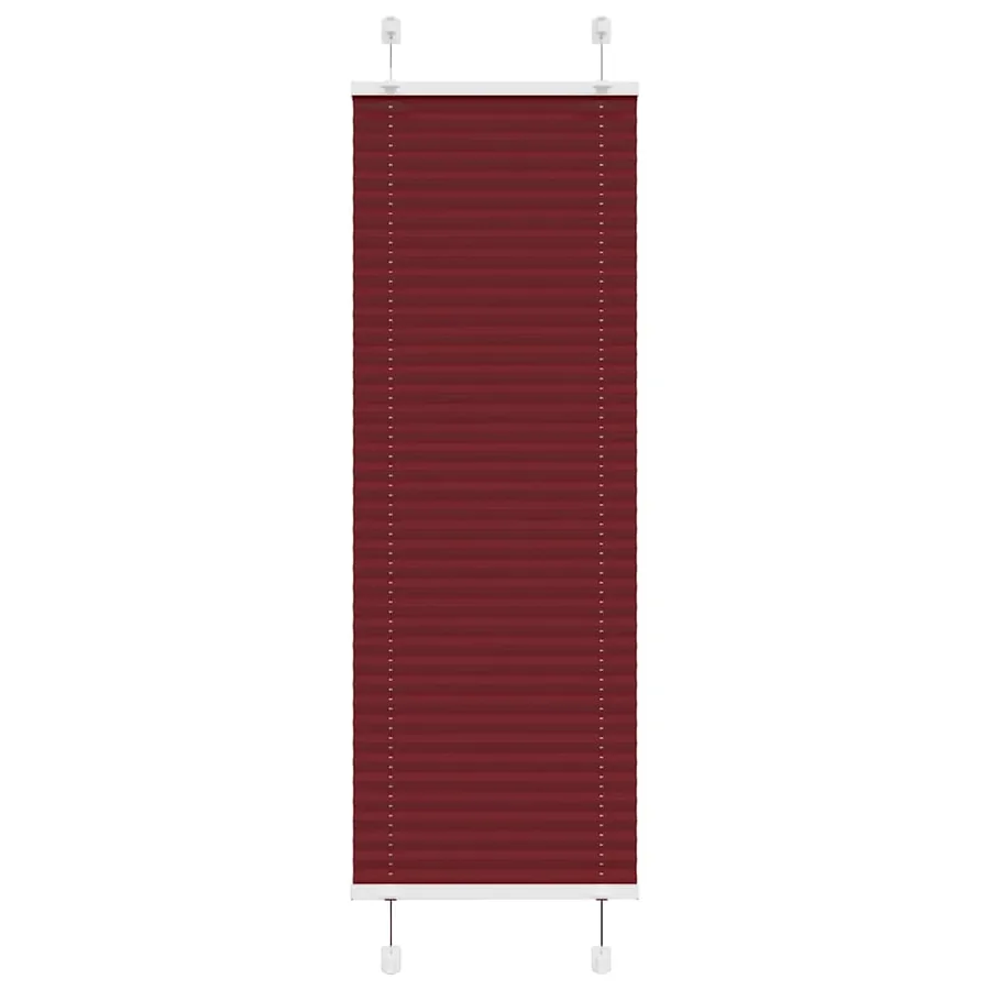 Store plissé rouge bordeaux 40x150 cm largeur du tissu 39,4 cm